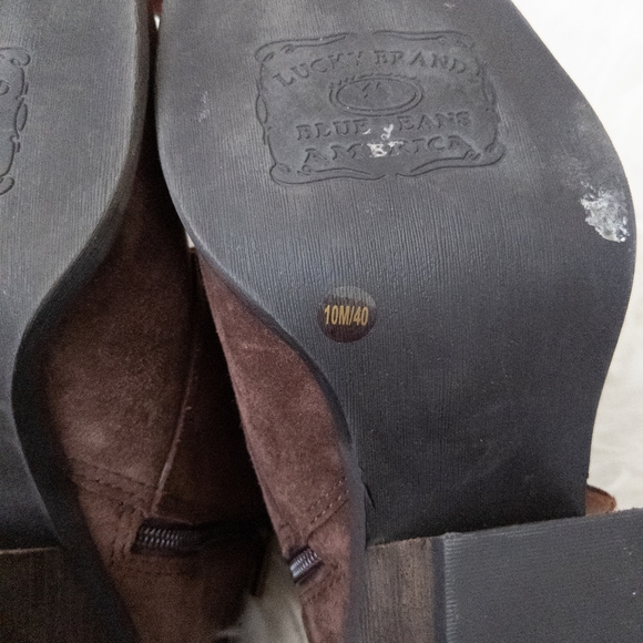 Lucky Brand Eastin Brown Suede Ankle Boot - Picture 6 of 7